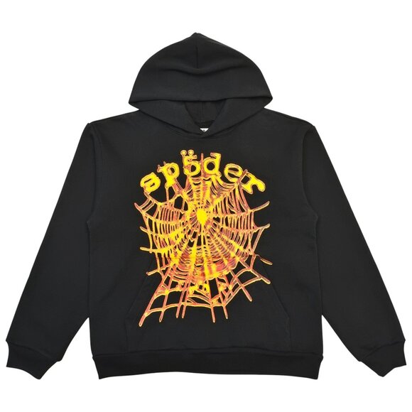 Sp5der OG Web V2 Hoodie Sweatshirt Black | Spider Worldwide - Picture 1 of 6